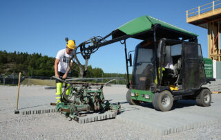 Kjapp legging av belegningsstein