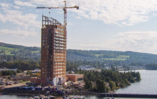 Mjøstårnet. Foto: Moelven