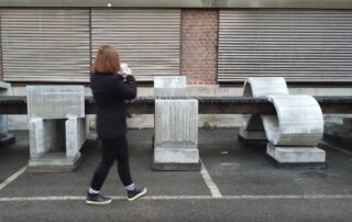 Linjen – skulpturpark i betong og tre